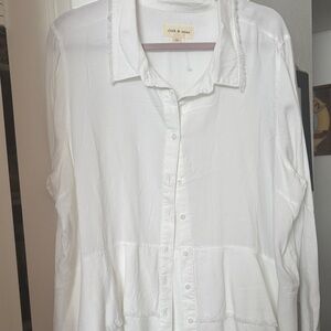 Cloth & Stone White Blouse